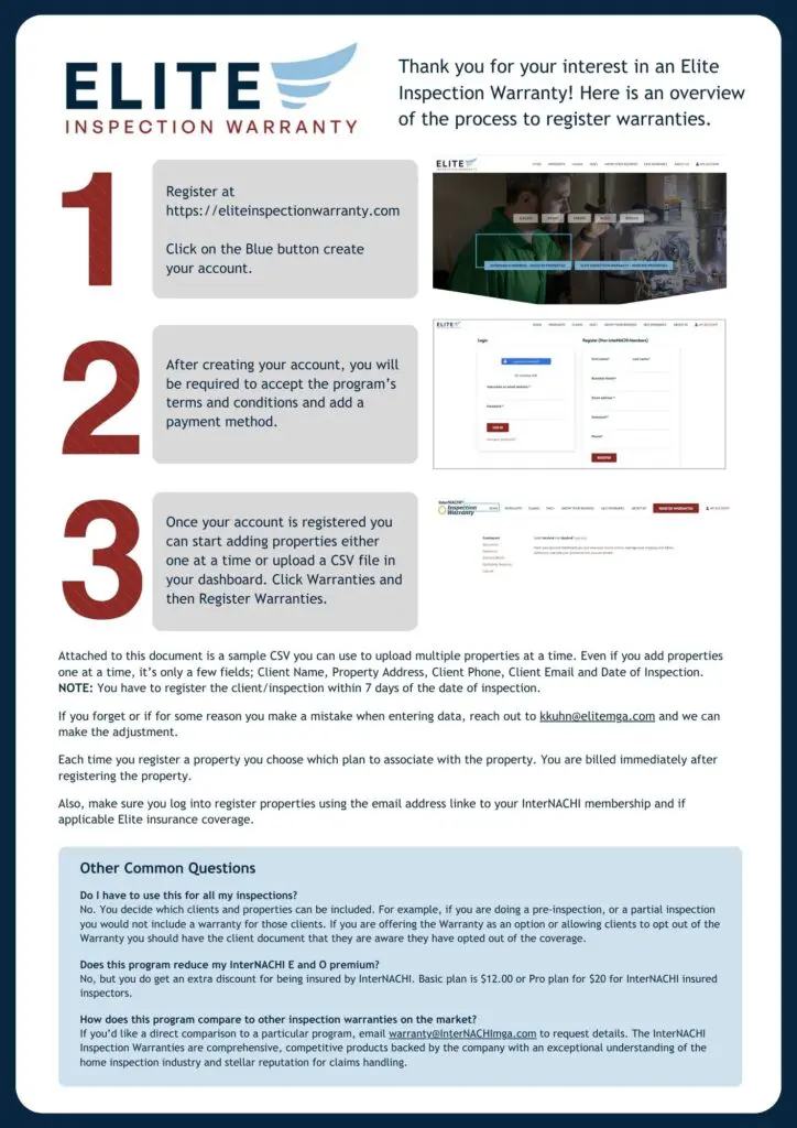 How Does This Program Compare To Other Inspection Warranties On The Market If Youd Like A Direct Comparison To A Particular Program Email Warranty@Internachimga.com To Request Details. The Inter