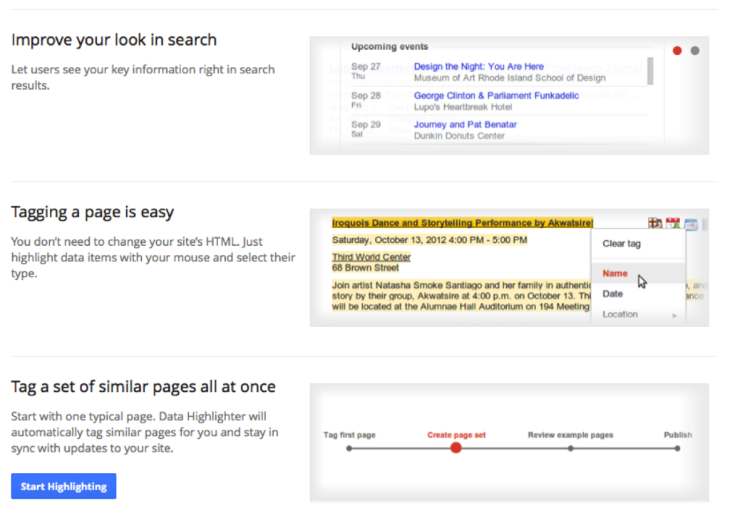 peave ekspertise Diskriminering af køn Google's Data Highlighter Tool