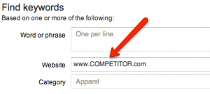 Find Competitor Keywords