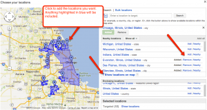 Add towns for specific search volume