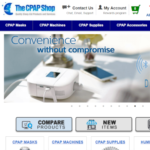 the cpap shop website design
