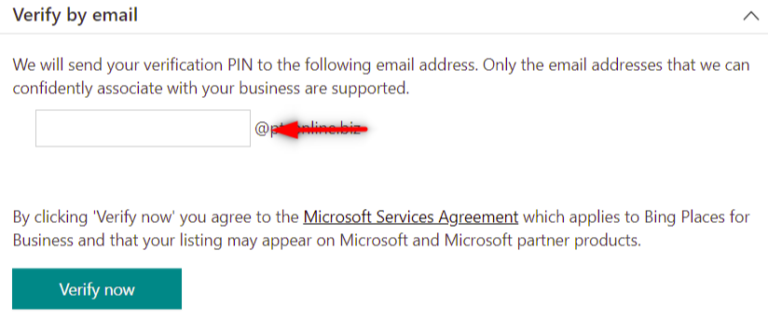 Bing Places Listing Verification Using Business Email