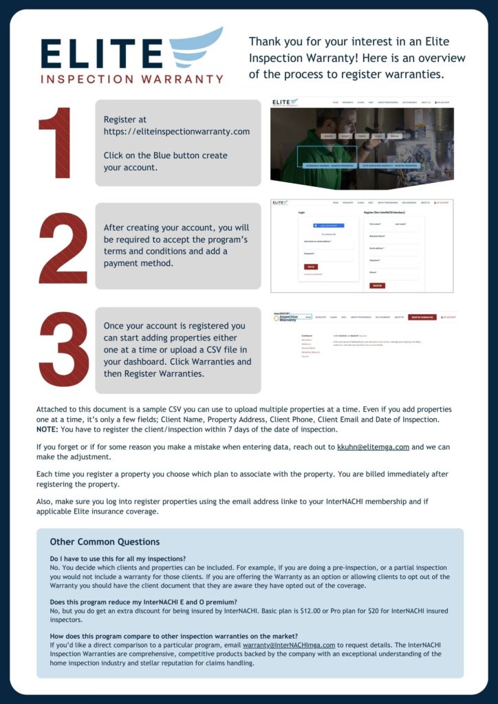 How Does This Program Compare To Other Inspection Warranties On The Market If Youd Like A Direct Comparison To A Particular Program Email Warranty@Internachimga.com To Request Details. The Inter